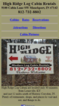 Mobile Screenshot of highridgecabins.com